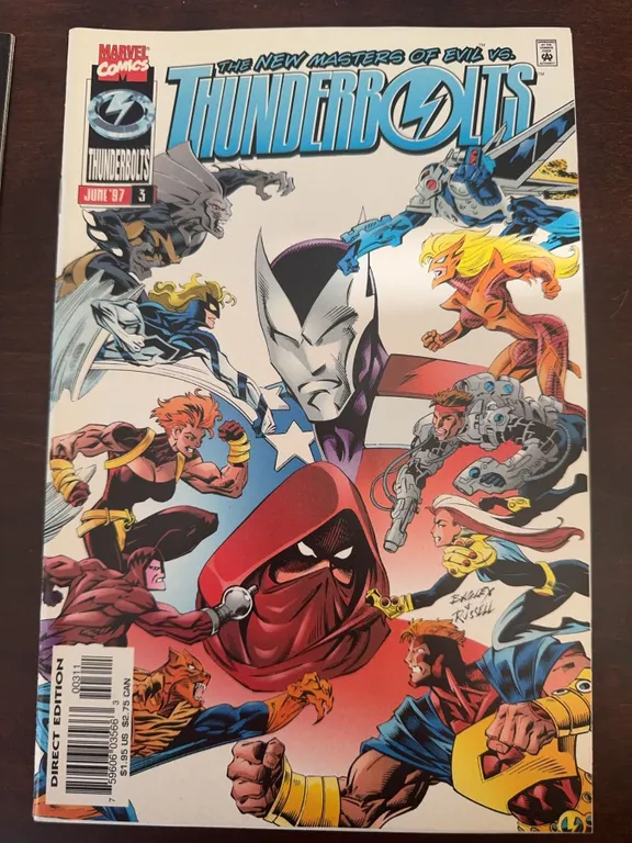 Marvel Comics Thunderbolts #3 June 1997 Direct Edition Comic Book