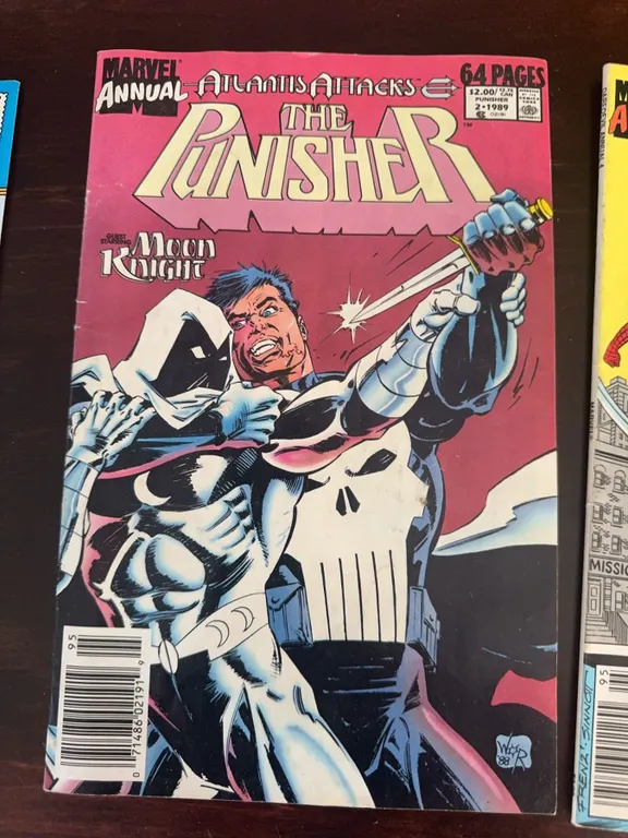 Marvel Annual The Punisher Atlantis Attacks Issue Featuring Moon Knight