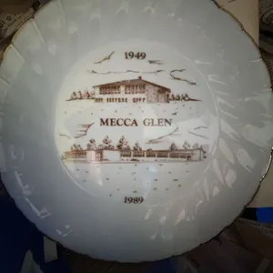 Can. Art China Plates Mecca Glen 1949–1989 and 75th Anniversary
