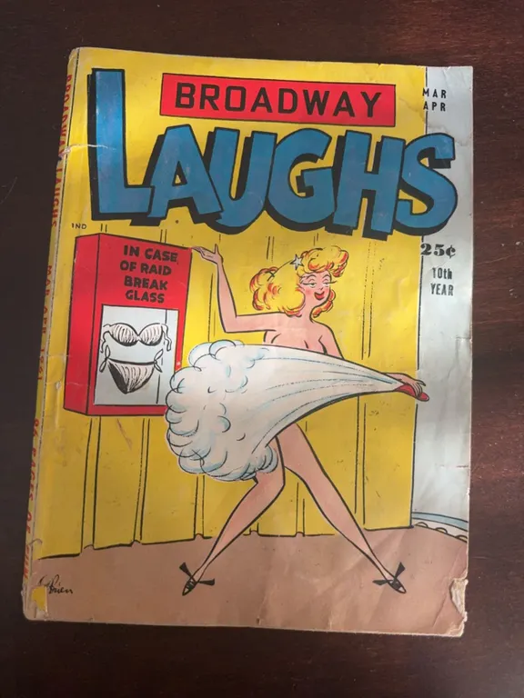 Broadway Laughs Comic No. 11, March-April, 10th Year, Humour Magazine, 25 Cents