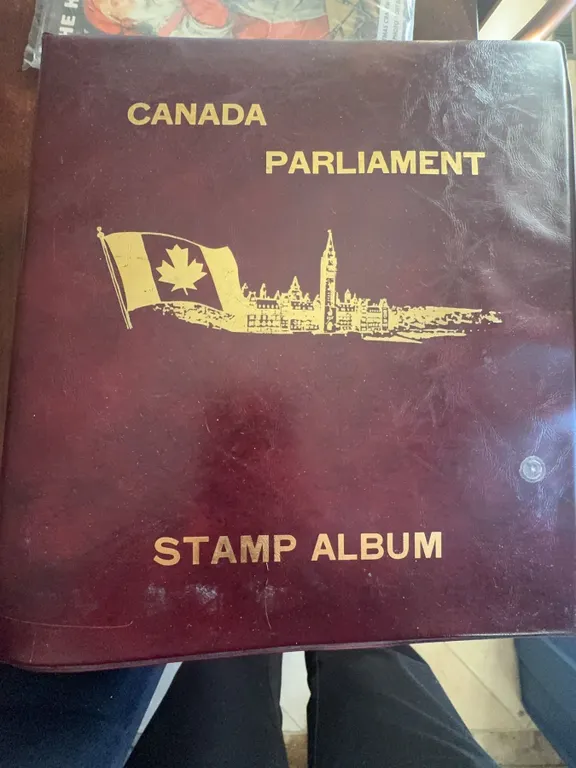 Canada Parliament Stamp Album With Covers, Sheets, and Special Event Envelopes