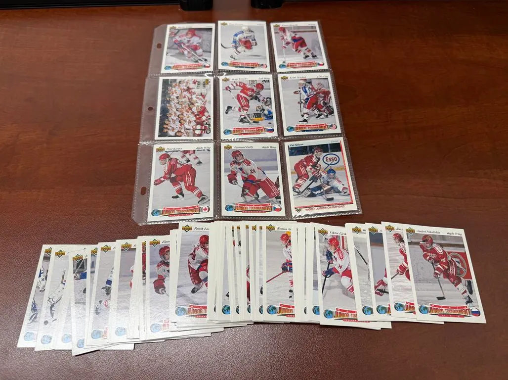 World Junior Champions Hockey Players Sports Cards