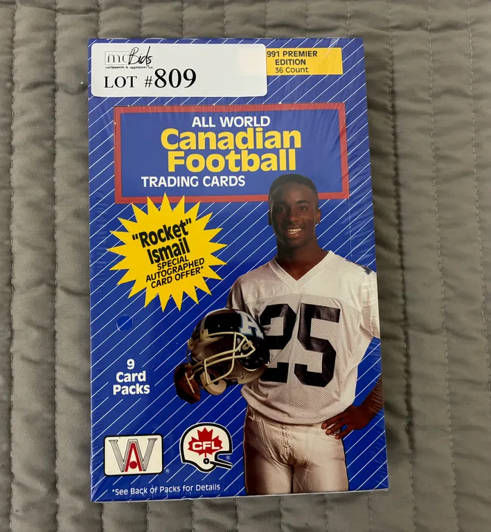 1991 All World Canadian Football Players Sports Card Set, 9 Cards Pk