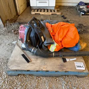 SHINDAIWA EB854 BACKPACK BLOWER - LOCATED IN THE WHITE TENT
