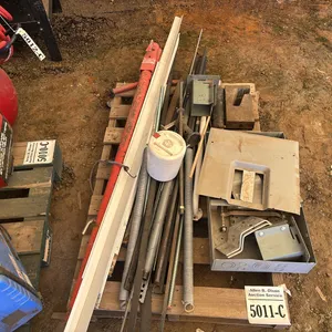 ASSORTED PIECES OF IRON, SPRINGS, PUNCHED METALM ELECTRICAL BOX, THREADED ROD - LOCATED IN THE WHITE TENT