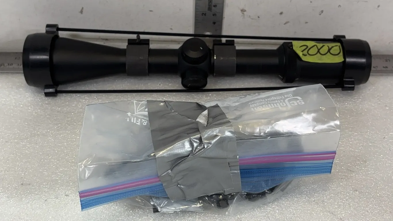 Burris Rifle Scope w/ 1" Weaver Mounting Rings and Picatinny Rail Riser Mount, *Unreserved*