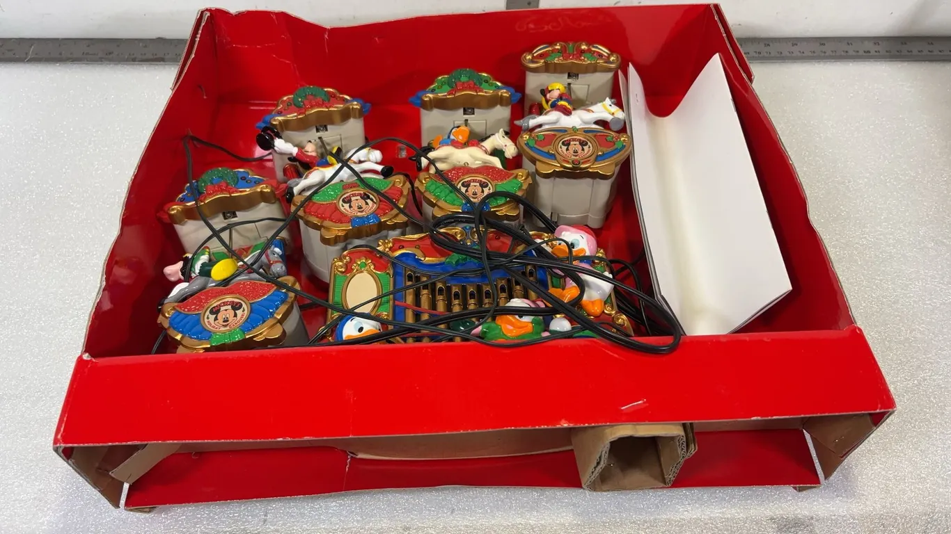 Mickey's Holiday Carousel Christmas Ornaments, Approx. 16"x4"x14" *Unreserved*