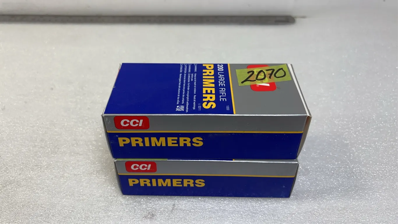 2 - Boxes of CCI 200 Large Rifle Primers *Unreserved*
