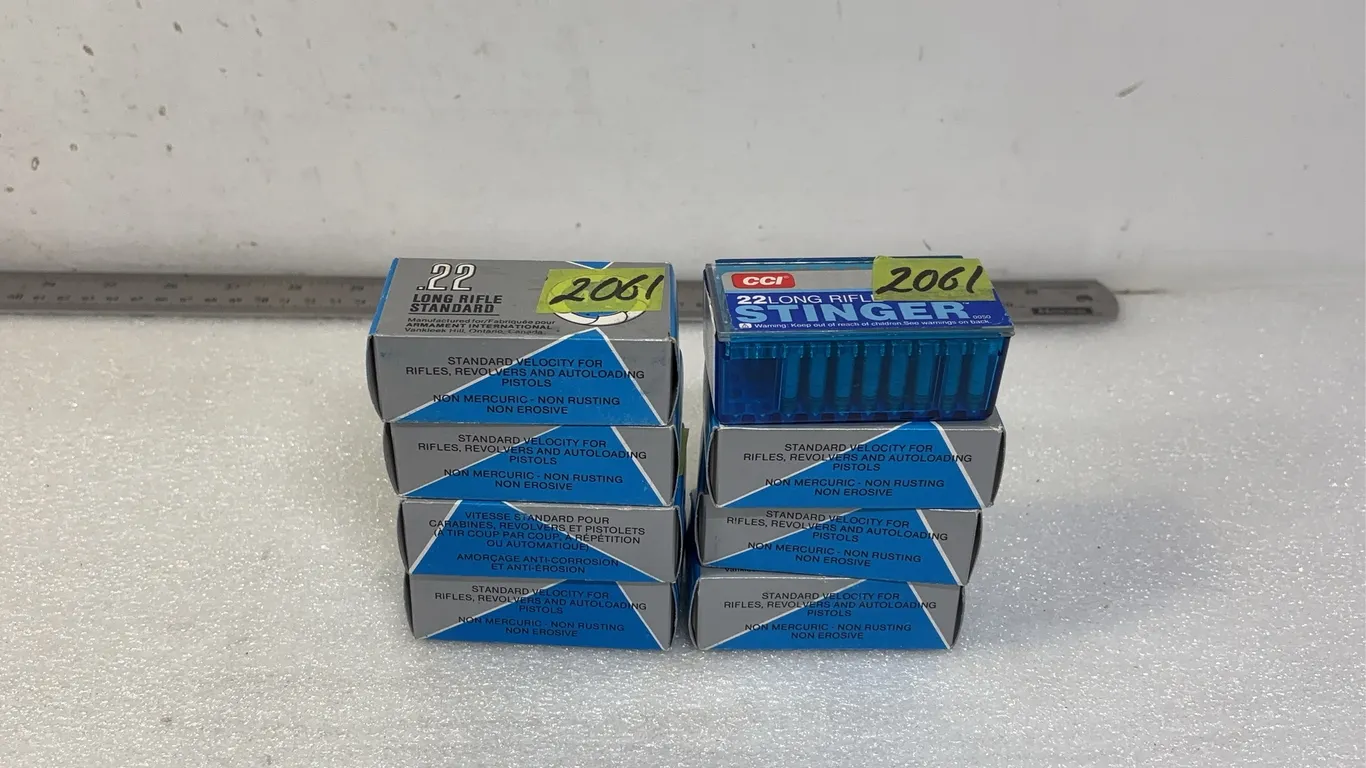 8 - Boxes of Various Types of .22 Cartridges *Unreserved*