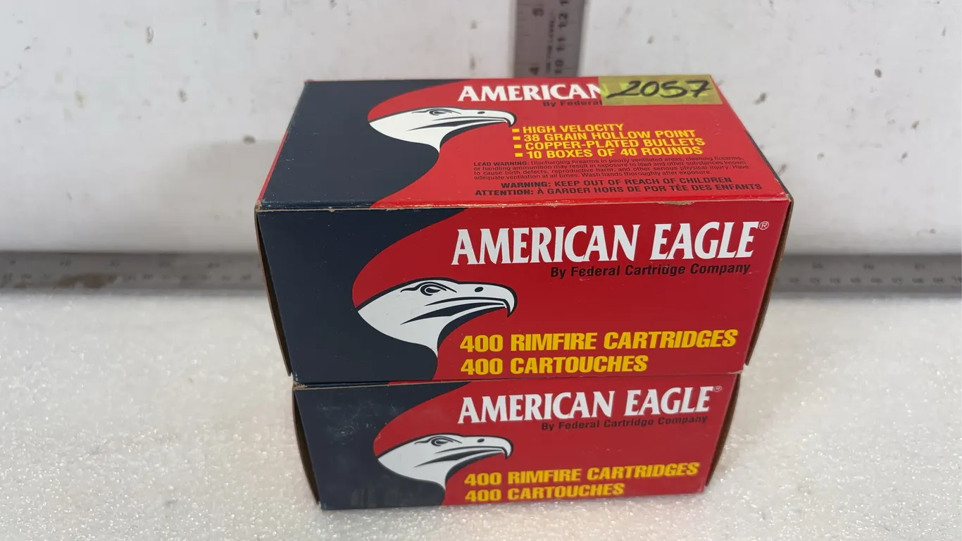 American Eagle by FCC Copper-Plated High Velocity .22 LR Cartridges, 2 boxes *Unreserved*