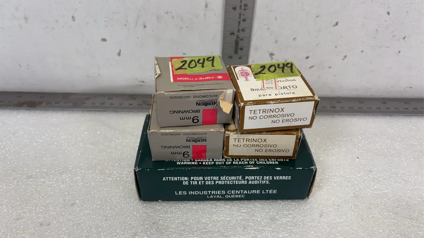 5 - Boxes of Various 9mm Cartridges, *Unreserved*