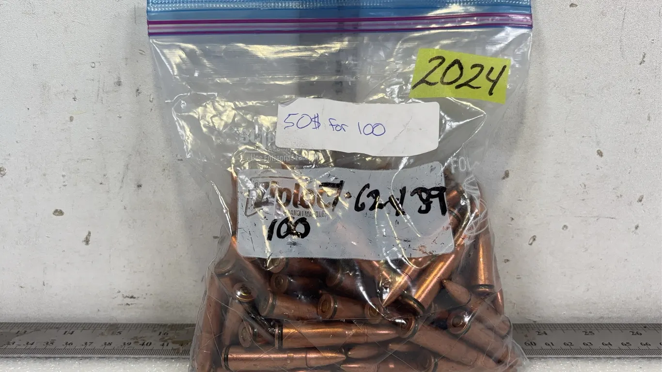 Bag of 7.62x39 Cal, Approx. 100 Rounds, *Unreserved*