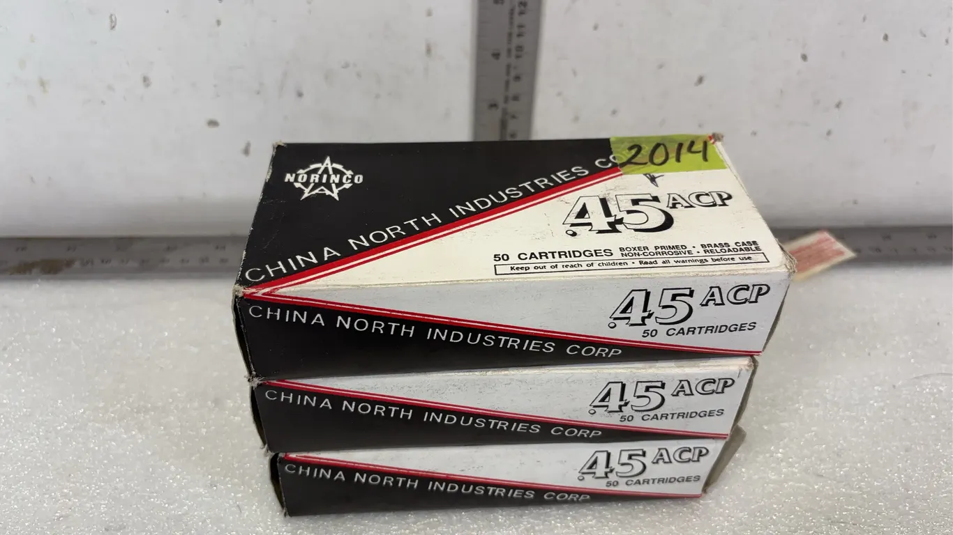 3 - Boxes of Norinco .45 ACP Rounds, Approx. 230 grams FMF *Unreserved*