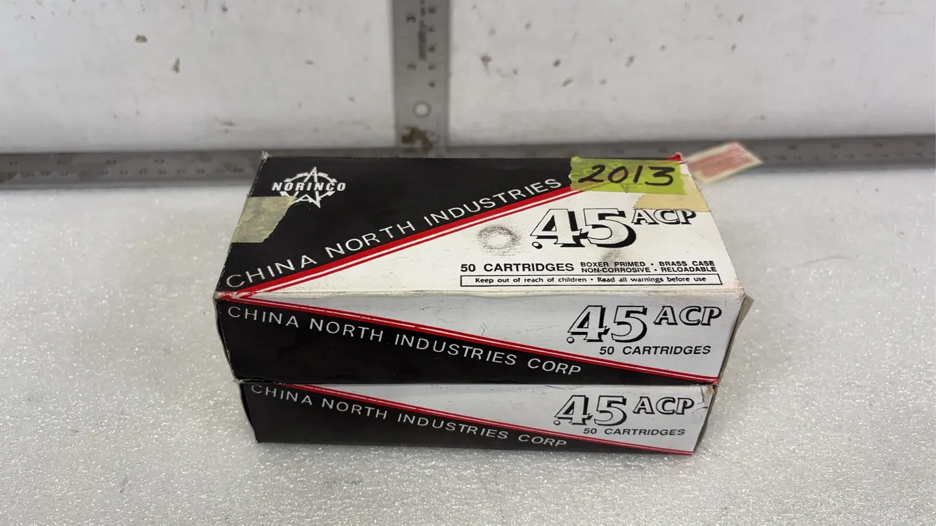 2 - Boxes of Norinco .45 ACP Rounds, 230 gr FMJ *Unreserved*