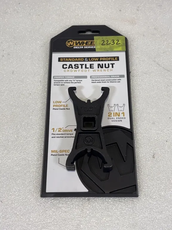 Wheeler Delta Series AR Tool Castle Nut Crowfoot Wrench, Approx. 9"x4" *Unreserved*