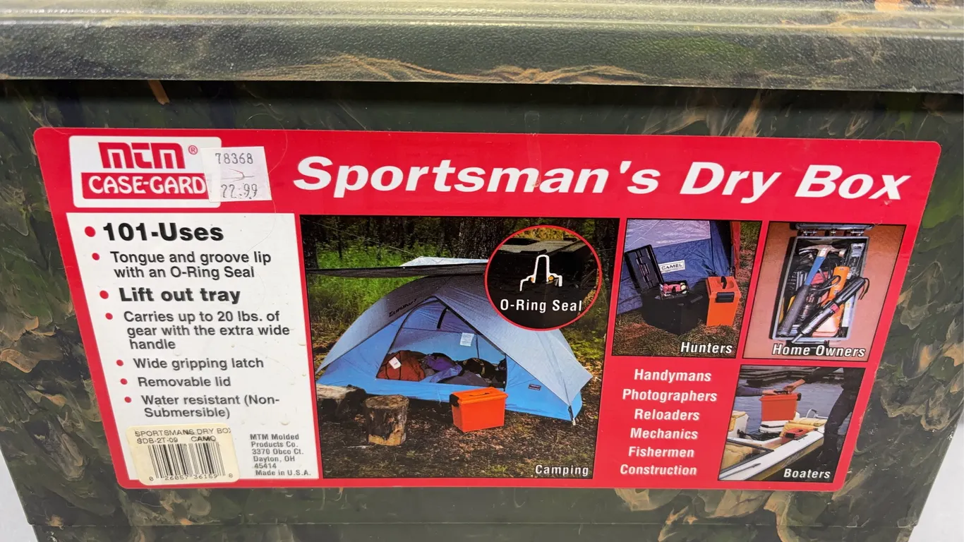 MTM Case-Guard Sportsman's Dry Box, Approx. 13"x8"x12" *Unreserved*