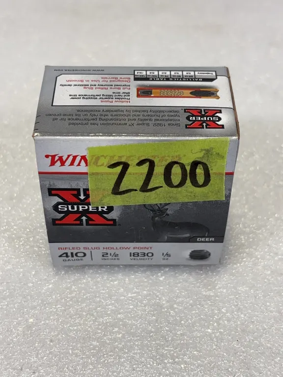 Winchester SuperX .410 Rifled Slug Hollowpoint Shells, Approx. 15 Shells In Box *Unreserved*