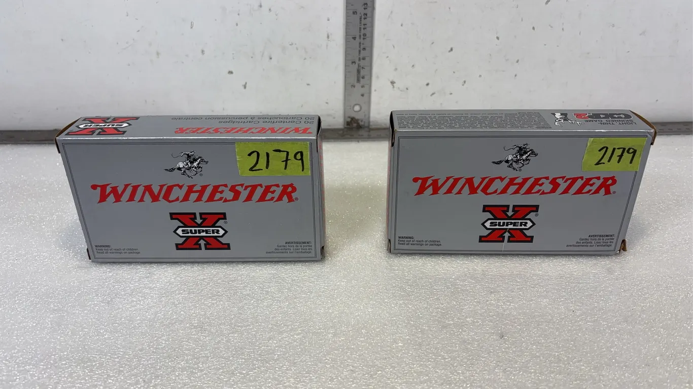 2 - Boxes of Winchester .303 Cal British Rounds, Approx 20 Rounds Per Box *Unreserved*
