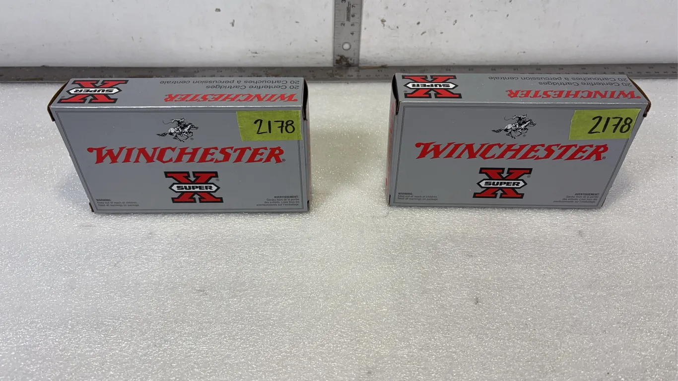 2 - Boxes of Winchester .303 Cal British Rounds, Approx 20 Rounds Per Box *Unreserved*