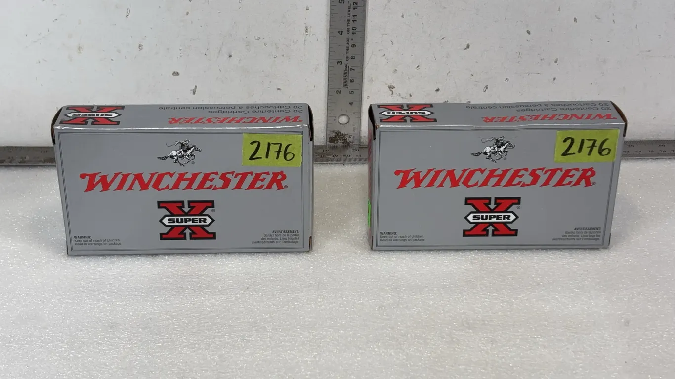 2 - Boxes of Winchester .303 Cal British Rounds, Approx 20 Rounds Per Box *Unreserved*