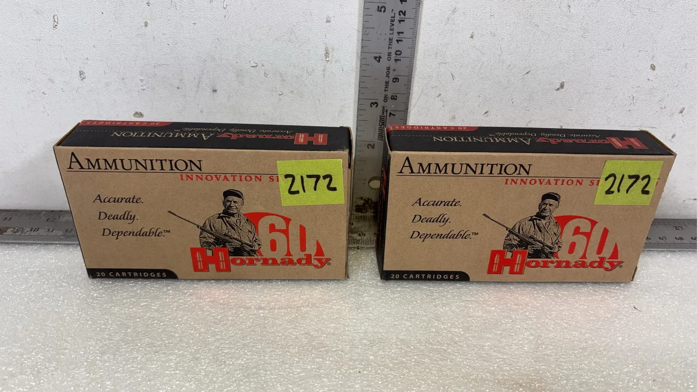 2 - Boxes of Hornady .308 WIN Cal, Approx. 20 Rounds Per Box *Unreserved*