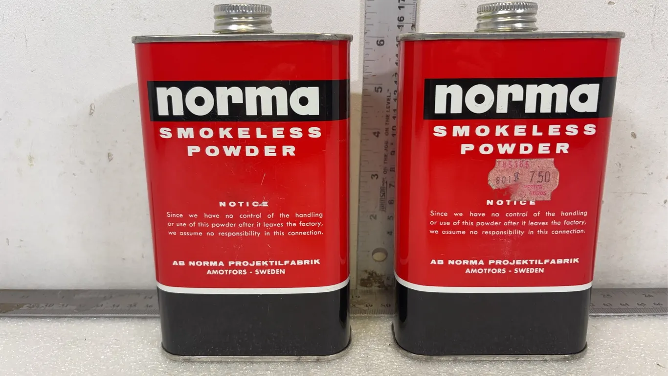 2 - Cans of Norma Smokeless Magnum Rifle Powder *Unreserved*