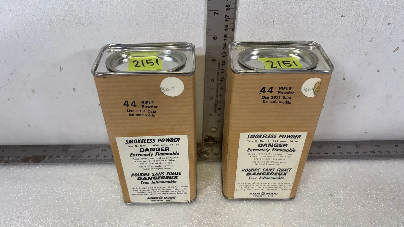 2 - Cans of 44 Smokeless Rifle Powder *Unreserved*