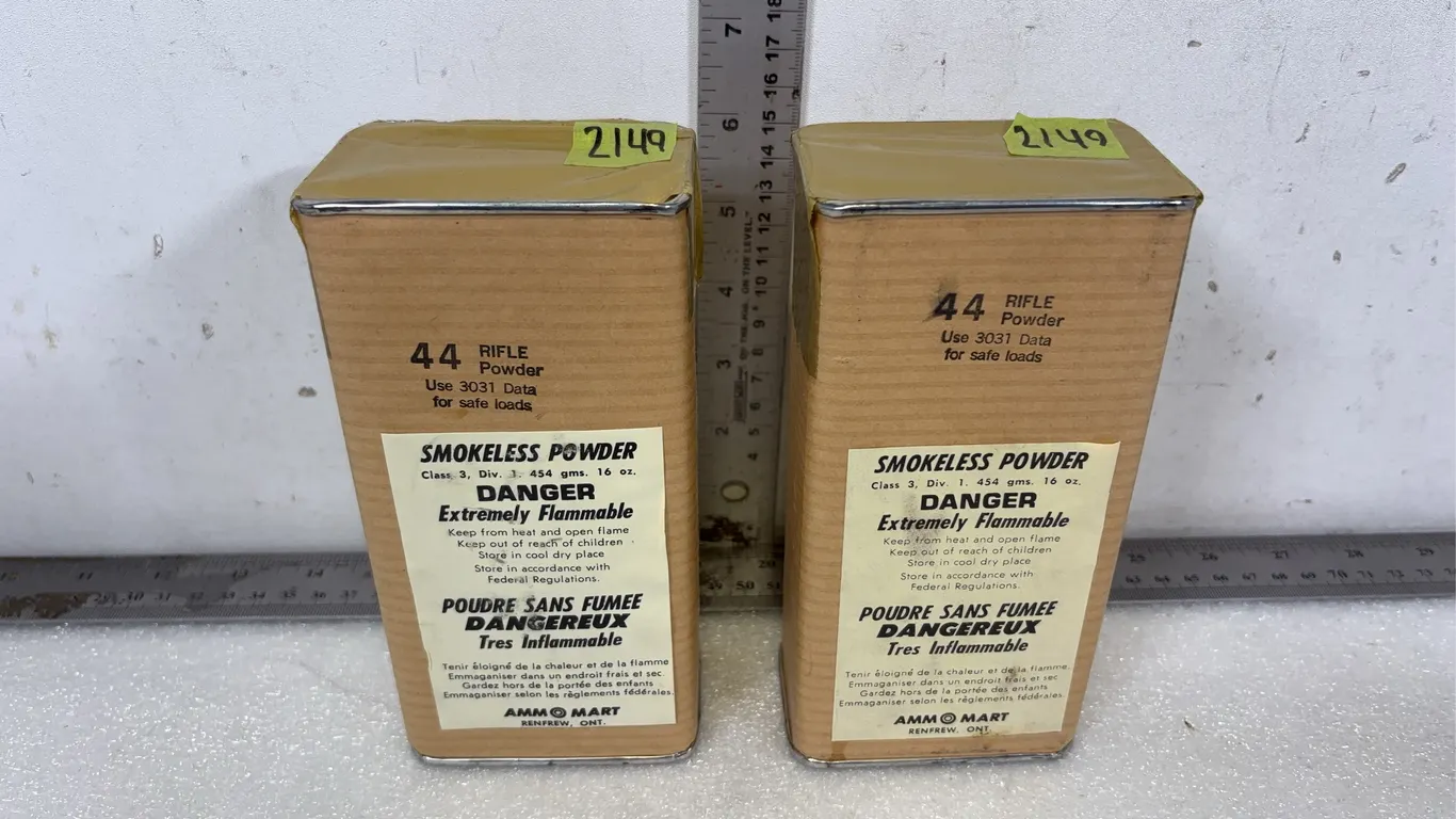 2 - Cans of 44 Smokeless Rifle Powder *Unreserved*