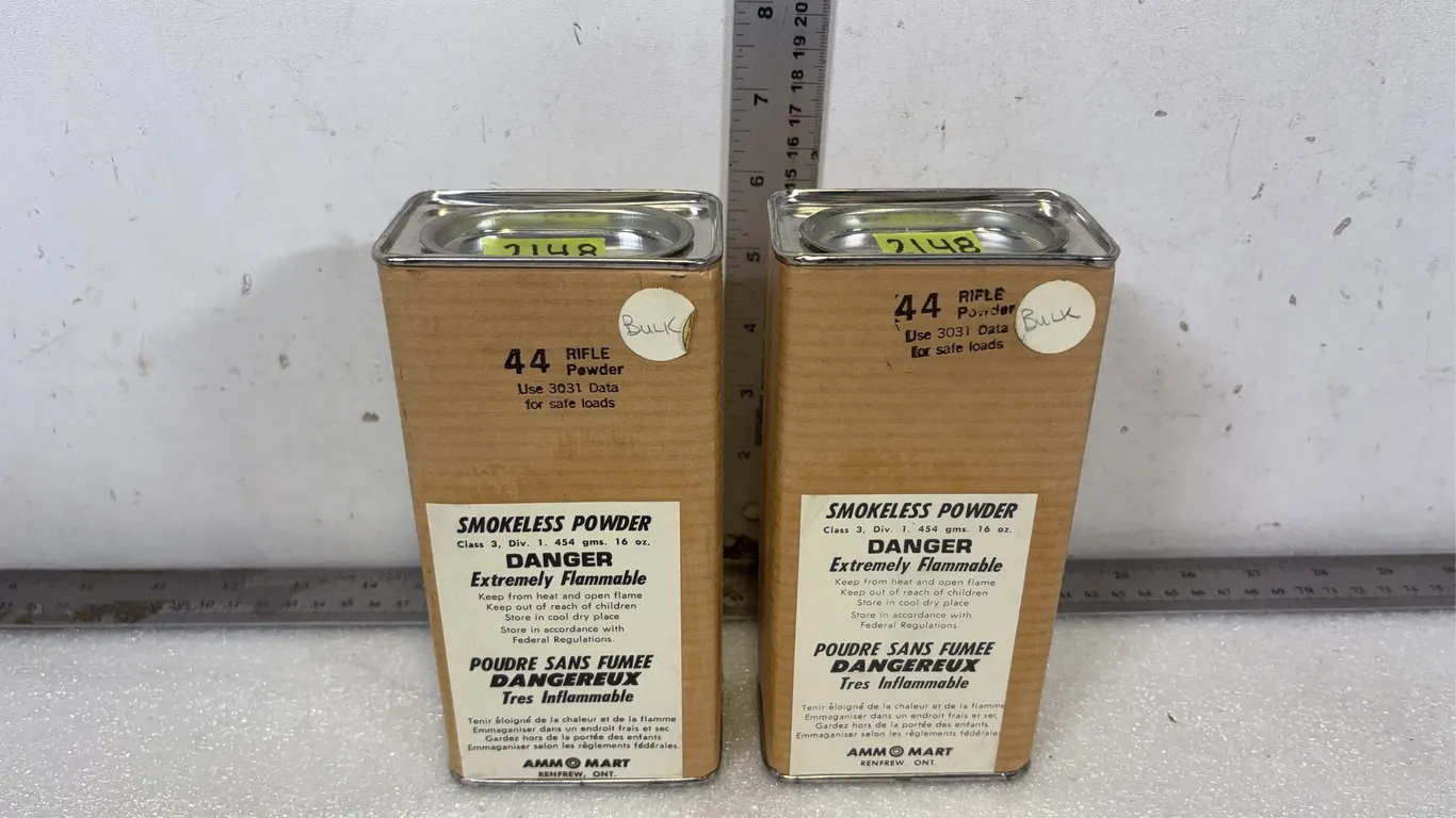 2 - Cans of 44 Smokeless Rifle Powder *Unreserved*