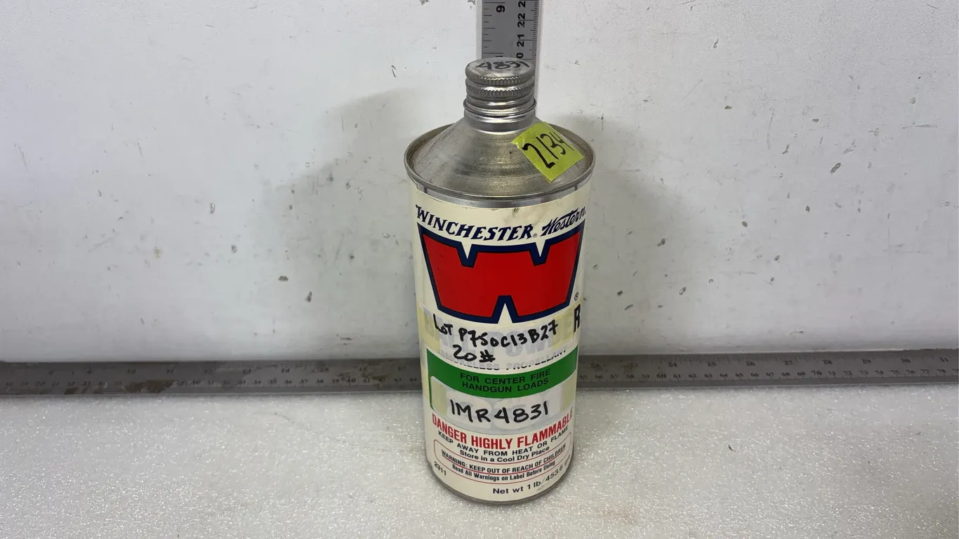 Bottle of Winchester Ball Powder Smokeless Propellant for Centrefire Handgun Loads, *Unreserved*