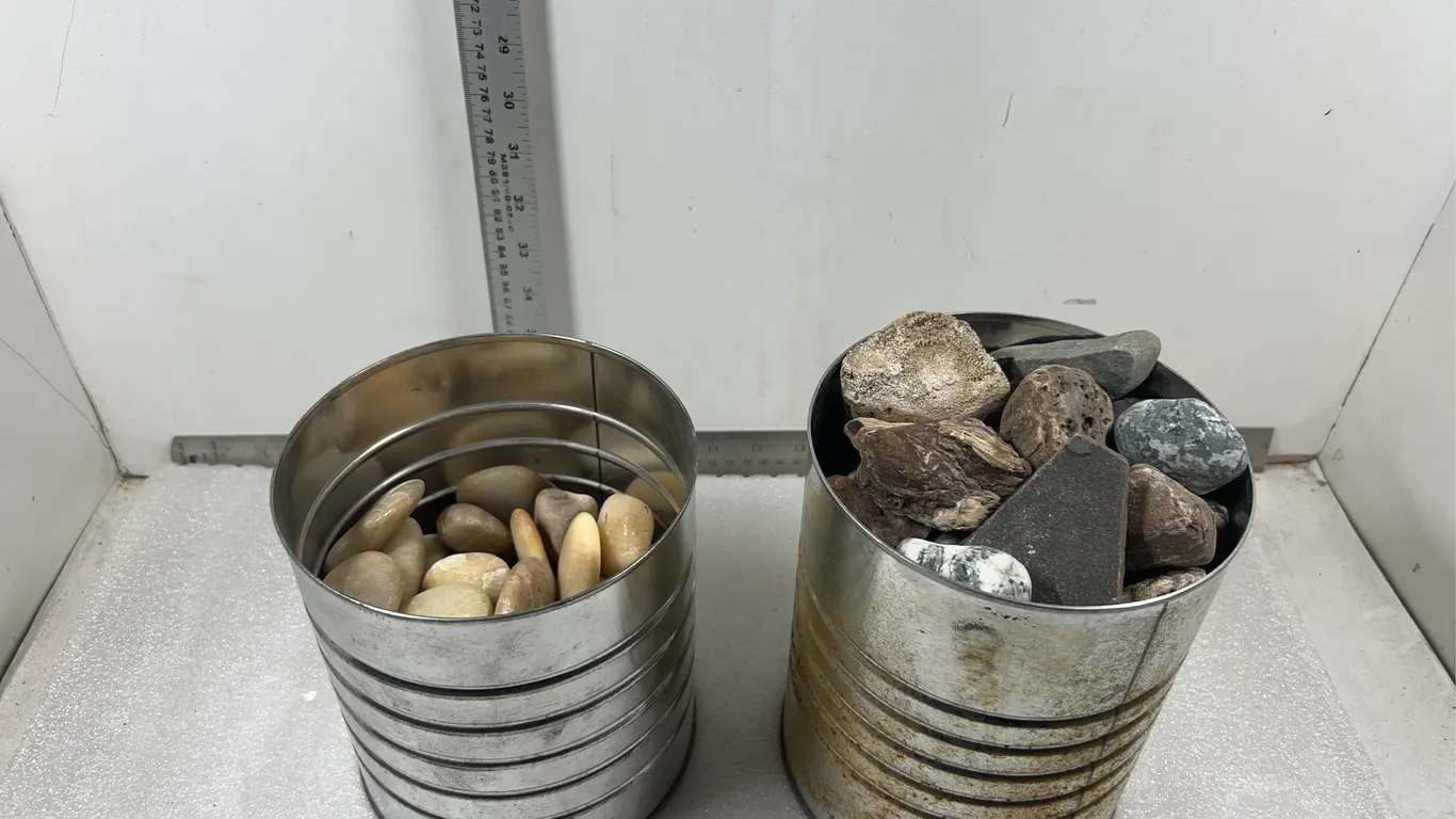 2 - Container of Polished Rocks and Minerals and Container of Raw Rocks and Minerals *Unreserved*