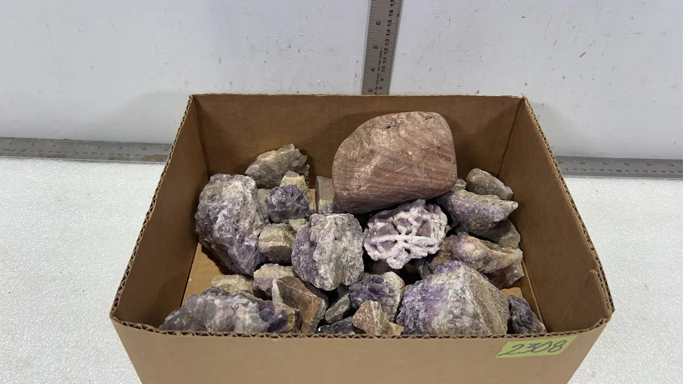 Small Amethyst Crystal Cluster and Rock *Unreserved*