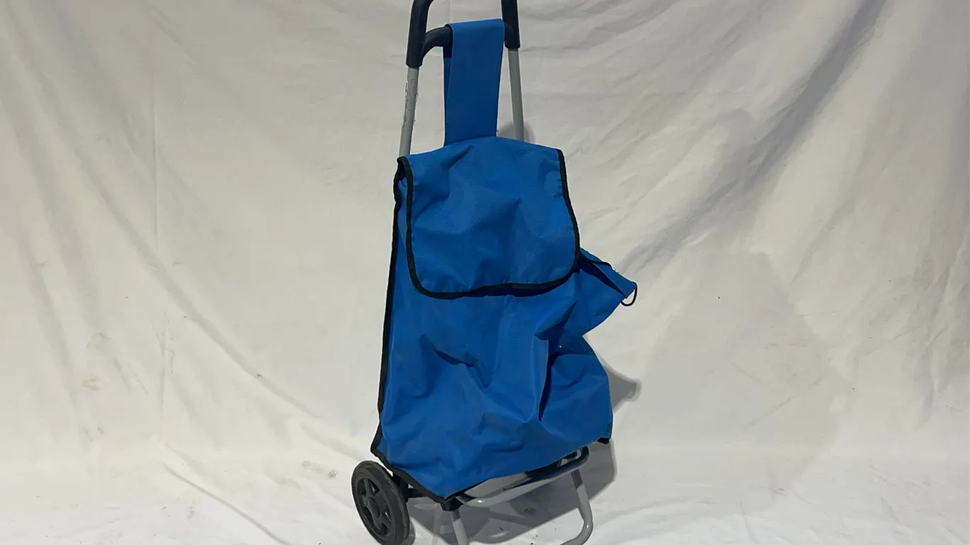 Portable Shopping Trolley Cart, Approx. 14"x12"x38" *Unreserved*