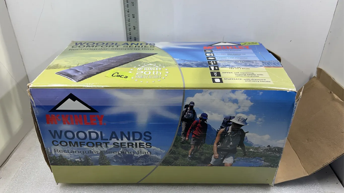 McKinley Woodlands Comfort Series Rectangular Sleeping Bag, Approx. 16"x9"x9" *Unreserved*
