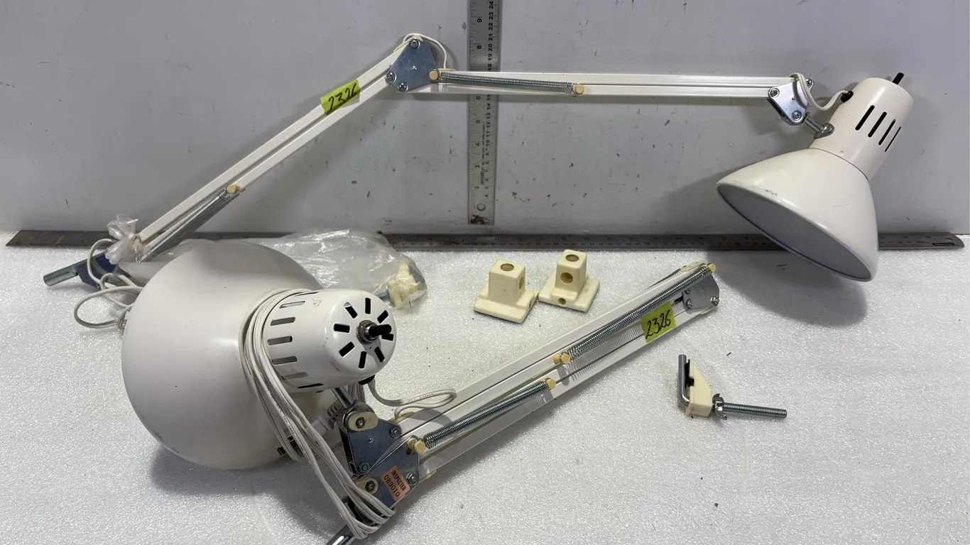 Two Vintage Extendible Architects Lights and Track Lighting Fixture *Unreserved*