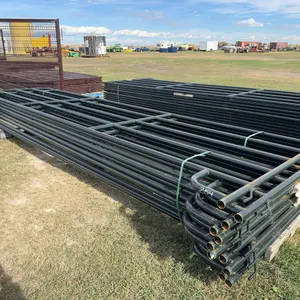 11 - 6 Bar Livestock Panel, 1 5/8" tubing,  16' L x 5' H, (11 x Bid Price)  *Unreserved*