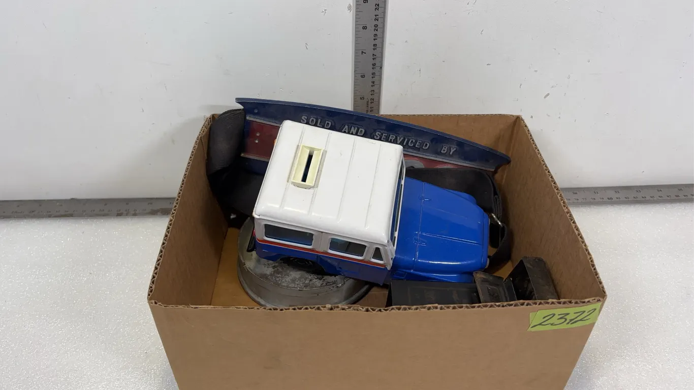 Match Safe/Dispenser, Ashtray, Toy Car, Metal Service Badge, *Unreserved*