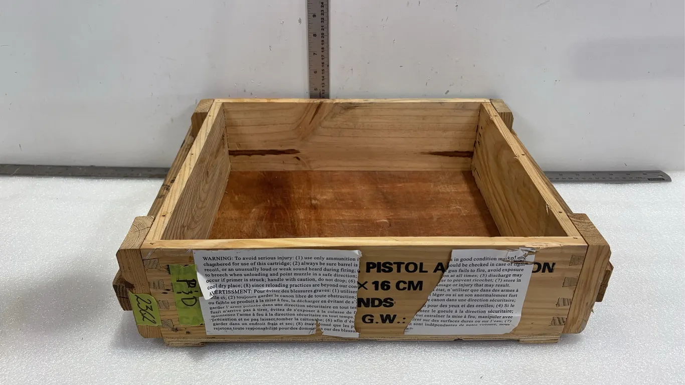Ammo Crate w/ Handles, Approx. 18"x14"x5" *Unreserved*