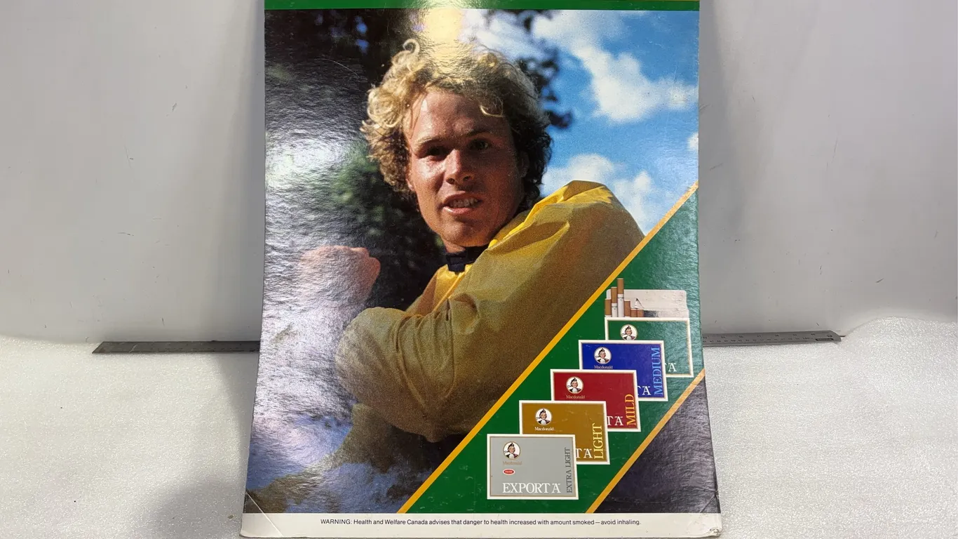 Export A Cigarettes Commerical Advertising Collectible Poster, Approx. 27"x19" *Unreserved*