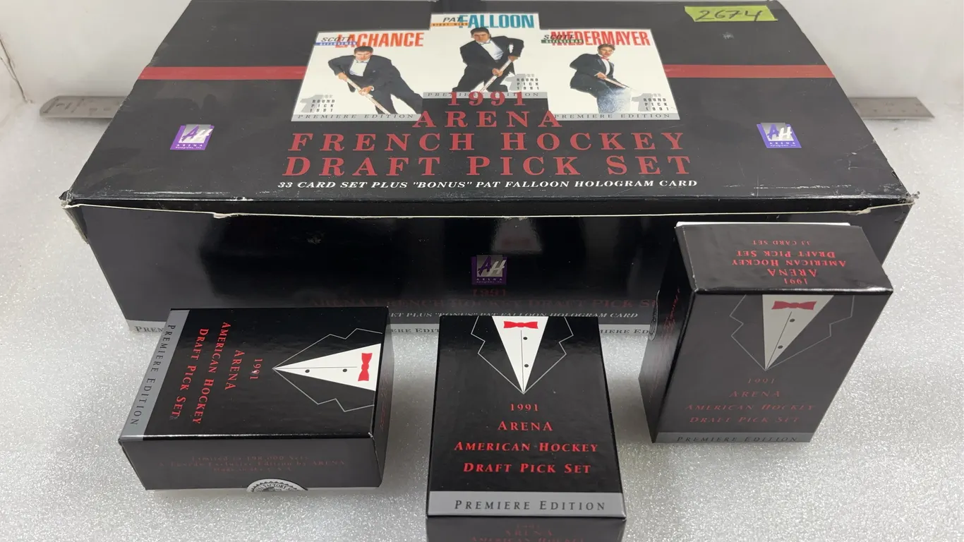 1991 Arena French Hockey Draft Pick Set, Approx. 600 Cards *Unreserved*