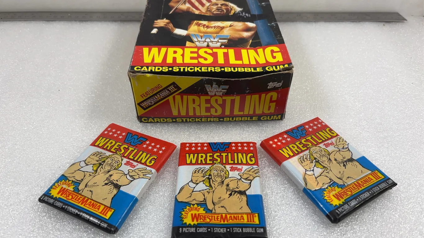 Topps Wrestle Mania Bubble Gum and Trading Card Sets, Approx. 250 Cards *Unreserved*