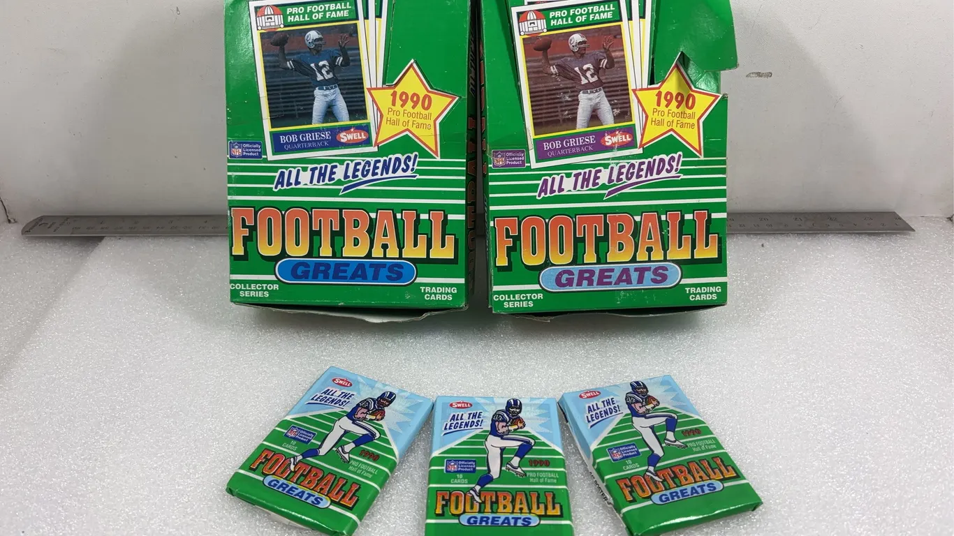 2 - Boxes NFL football Greats Trading Cards, Approx. 1900 Cards *Unreserved*