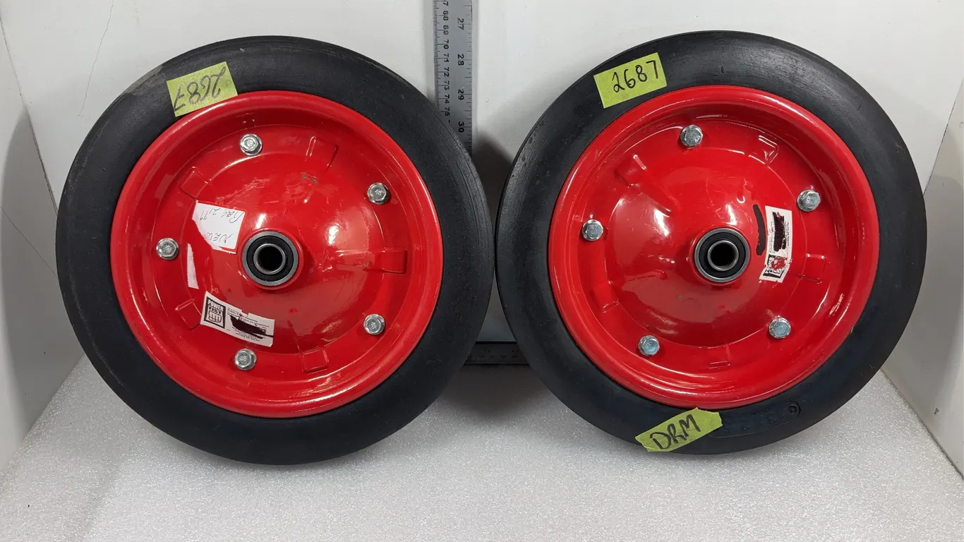 Powermate Cart Wheels 5 Bolts, Approx. 2 pce 12" Diametre *Unreserved*