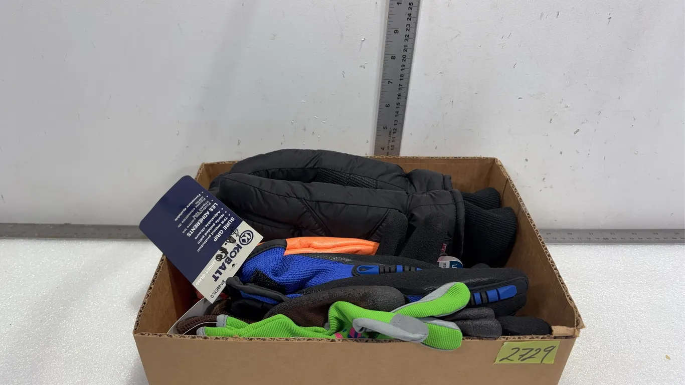 Kobalt Sure Grip Work Gloves 1 Pair Size Lrg, Midwest Men's Max Touch Gloves with Touchscreen Compatible 1 Pair Size Large, Midwest Max Performanc