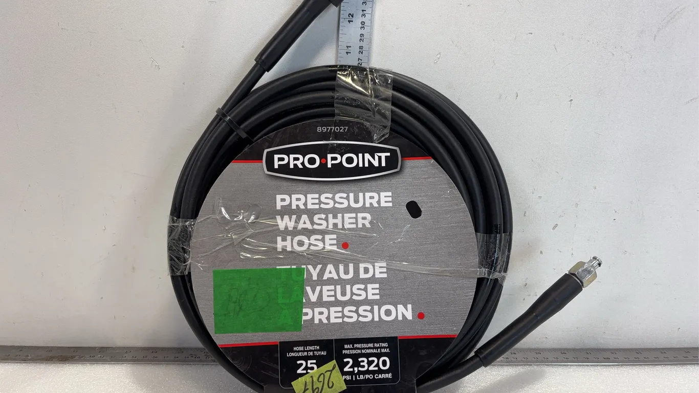 Pro Point Pressure Washer Hose, Approx. 25ft *Unreserved*