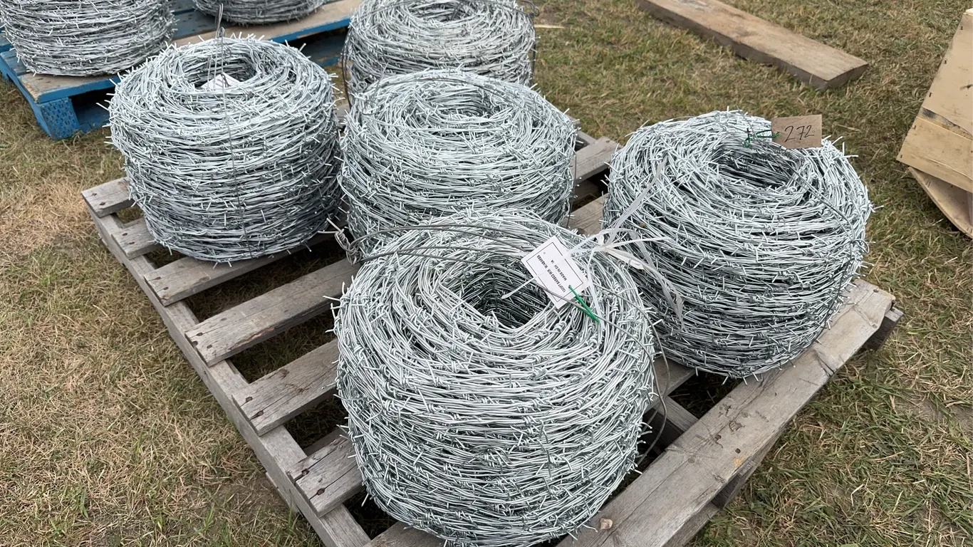 5 - Rolls Approx. 1320 ft Barbed Wire, 4 Barb ( 5X Bid Price ) *Unreserved*