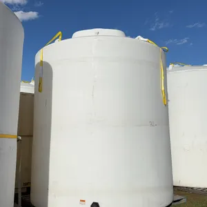 8340 gal Vertical Poly Water Tank w/ftg, Approx. 12' x 12' x 13' high *Unreserved
