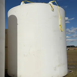 8340 gal Vertical Poly Water Tank w/ftg, Approx. 12' x 12' x 13' high *Unreserved