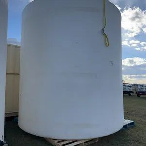 8340 gal Vertical Poly Water Tank w/ftg, Approx. 12' x 12' x 13' high *Unreserved