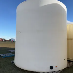 8340 gal Vertical Poly Water Tank w/ftg, Approx. 12' x 12' x 13' high *Unreserved